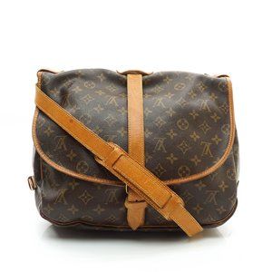 Louis Vuitton Monogram Saumur 35 Shoulder Bag M42254 LV Auth 47713 Cloth  ref.999069 - Joli Closet